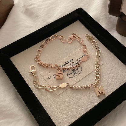 Initial Chain Bracelet