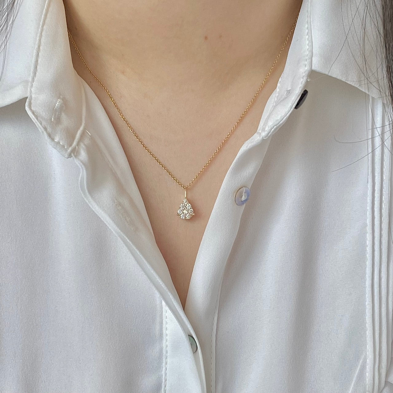 Tear Drop & Round Pendant