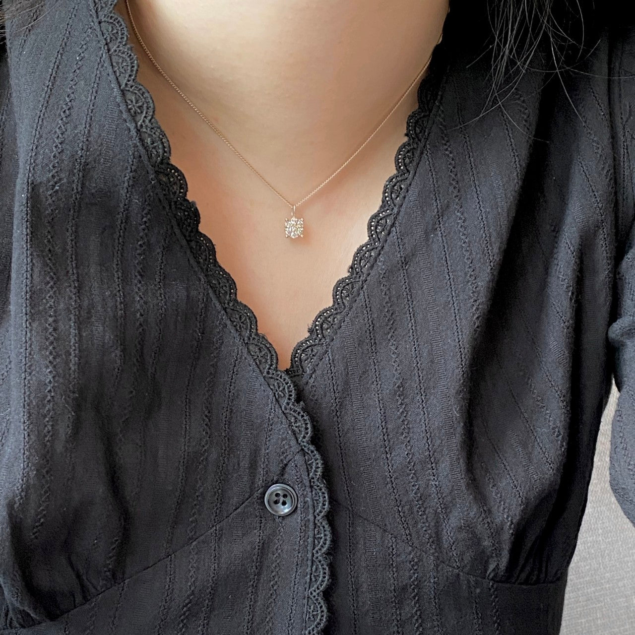 Tear Drop & Round Pendant
