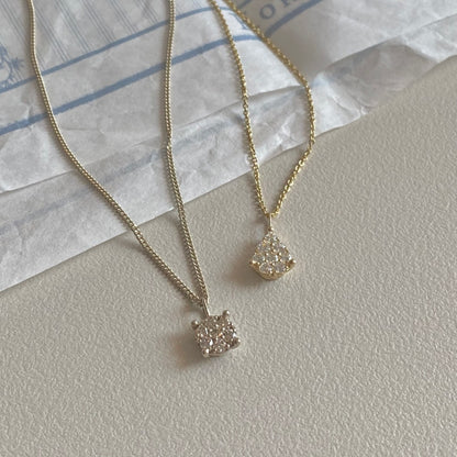 Tear Drop & Round Pendant