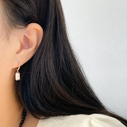 H Rectangle Earrings