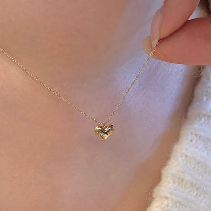 Puffed Heart Necklace