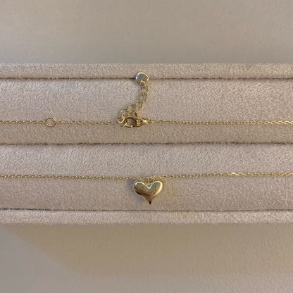 Puffed Heart Necklace
