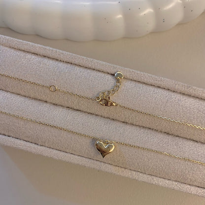 Puffed Heart Necklace