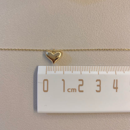 Puffed Heart Necklace