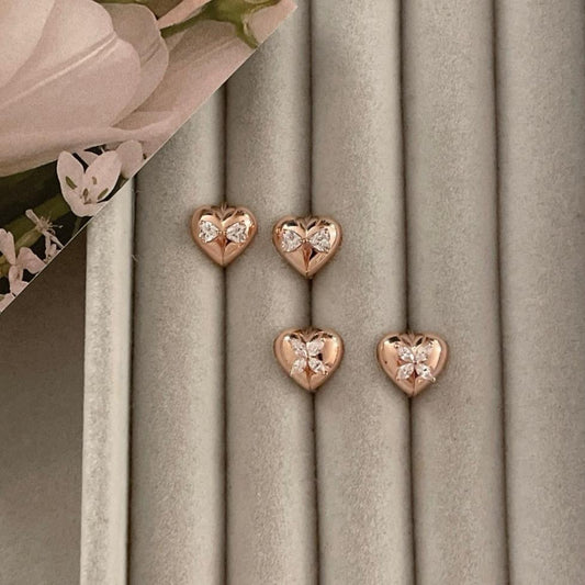 Heart Huggie Earrings