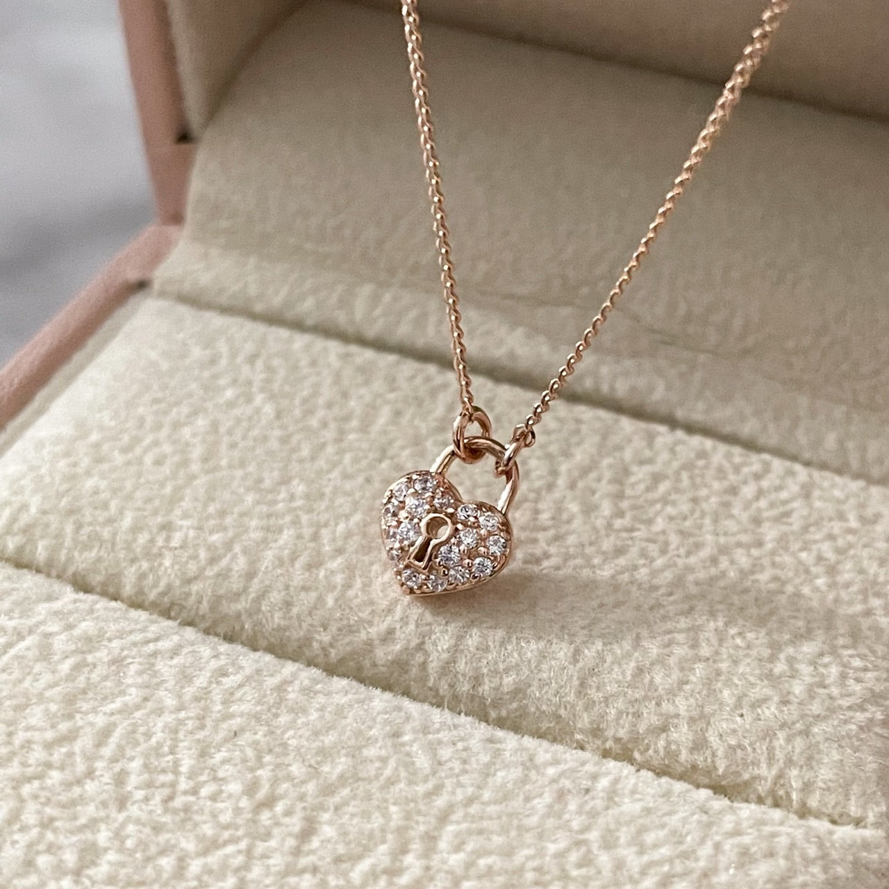 Heart Padlock Necklace