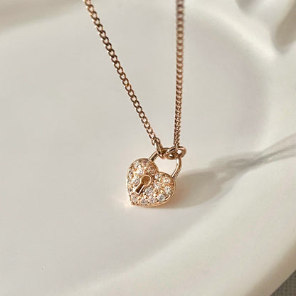Heart Padlock Necklace