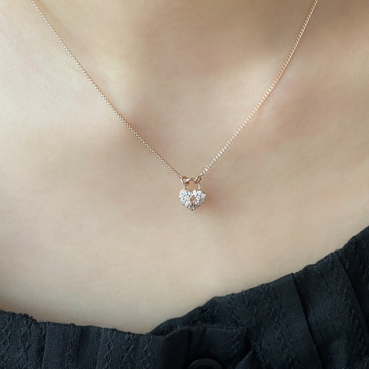 Heart Padlock Necklace
