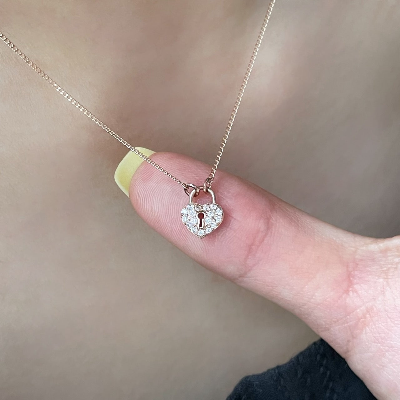 Heart Padlock Necklace