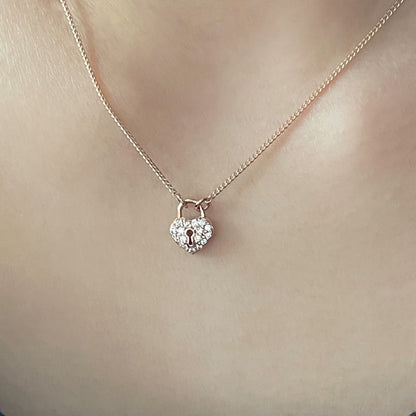Heart Padlock Necklace