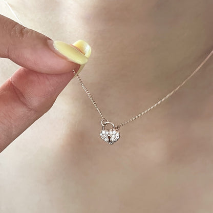 Heart Padlock Necklace