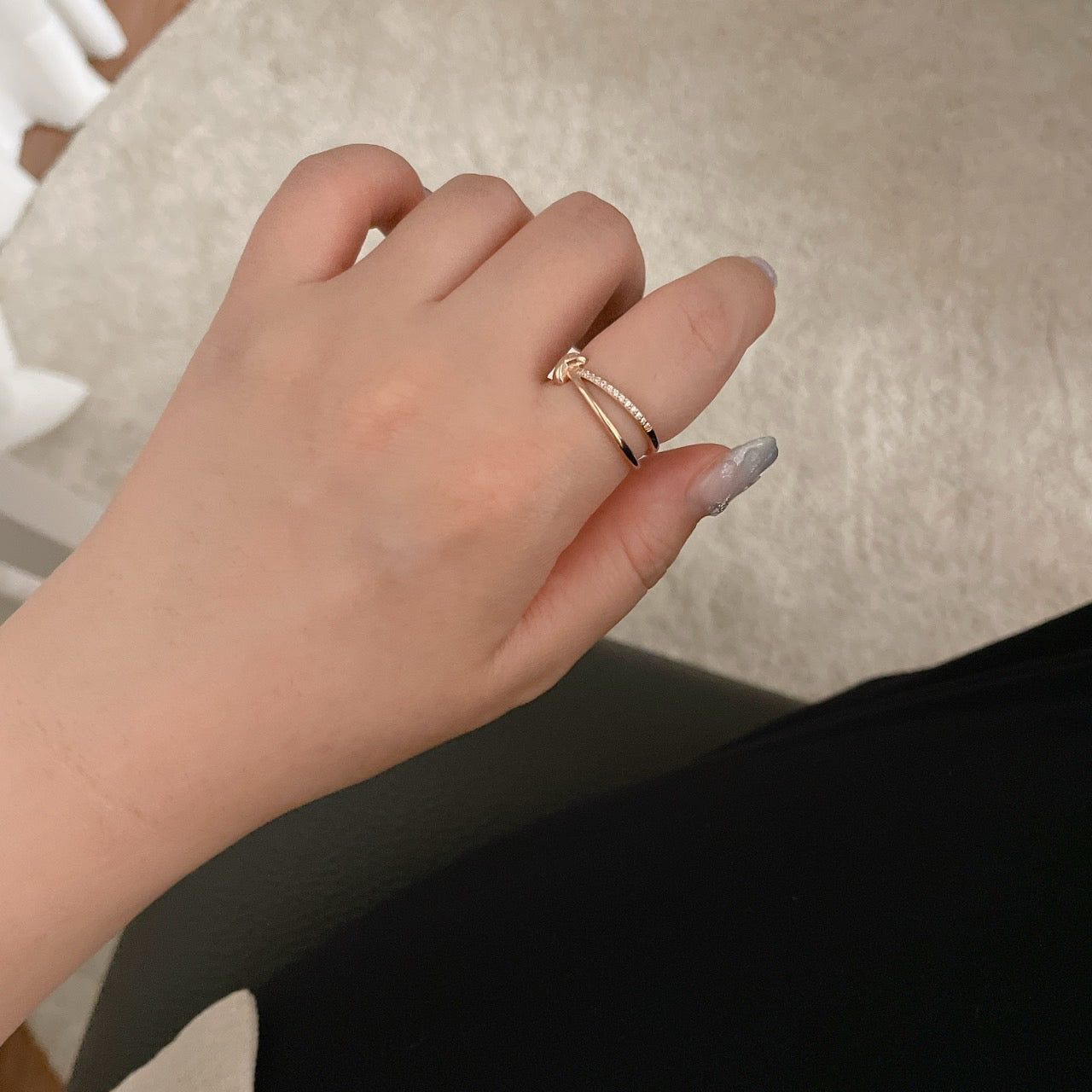 Knot Double Band Ring