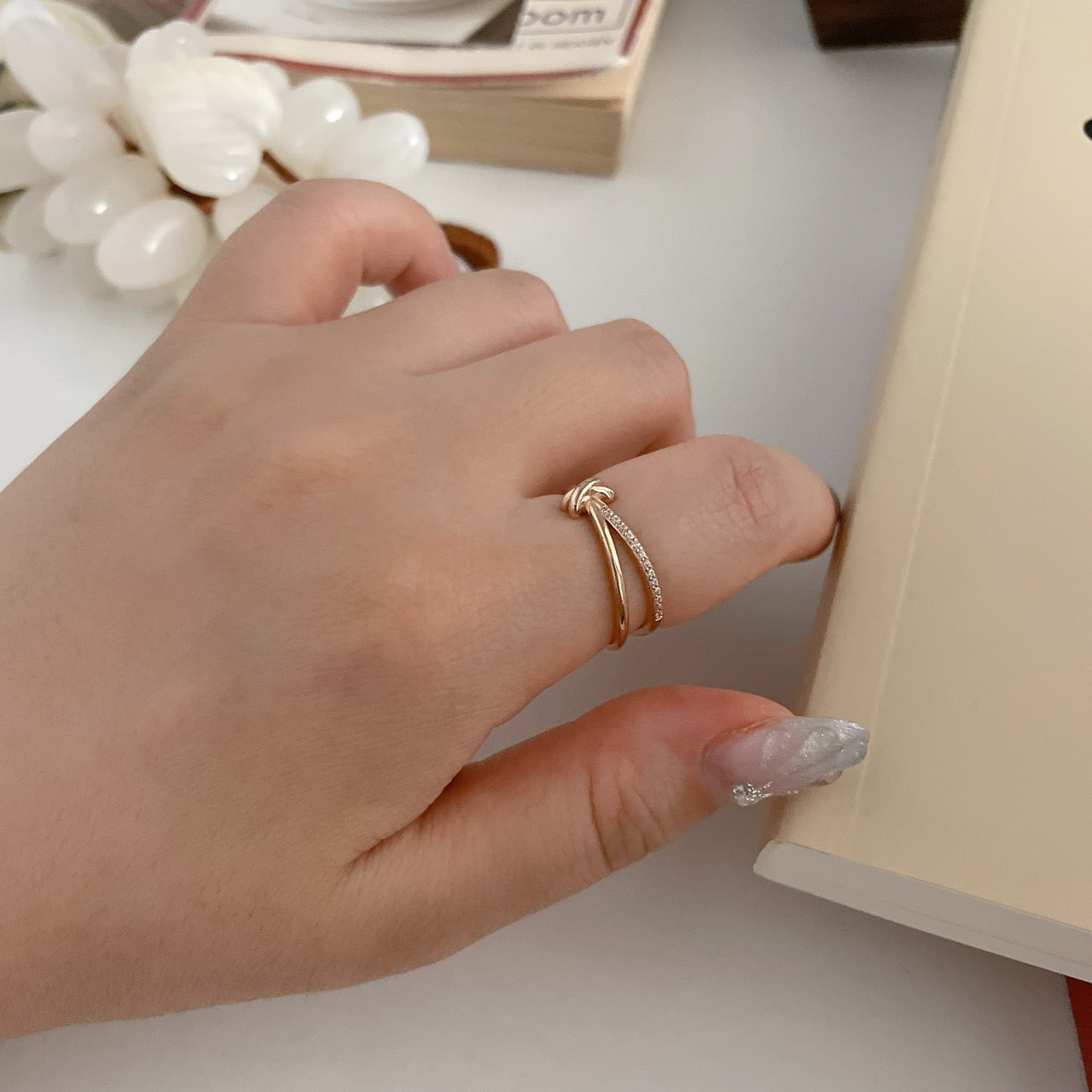 Knot Double Band Ring