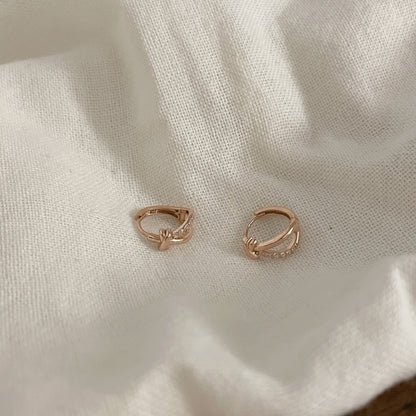 Double Row Knot Earrings