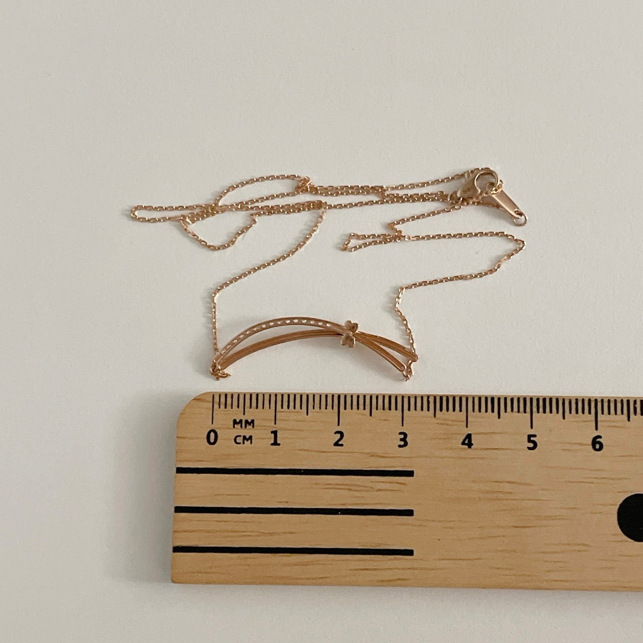 Double Curved Bar Necklace
