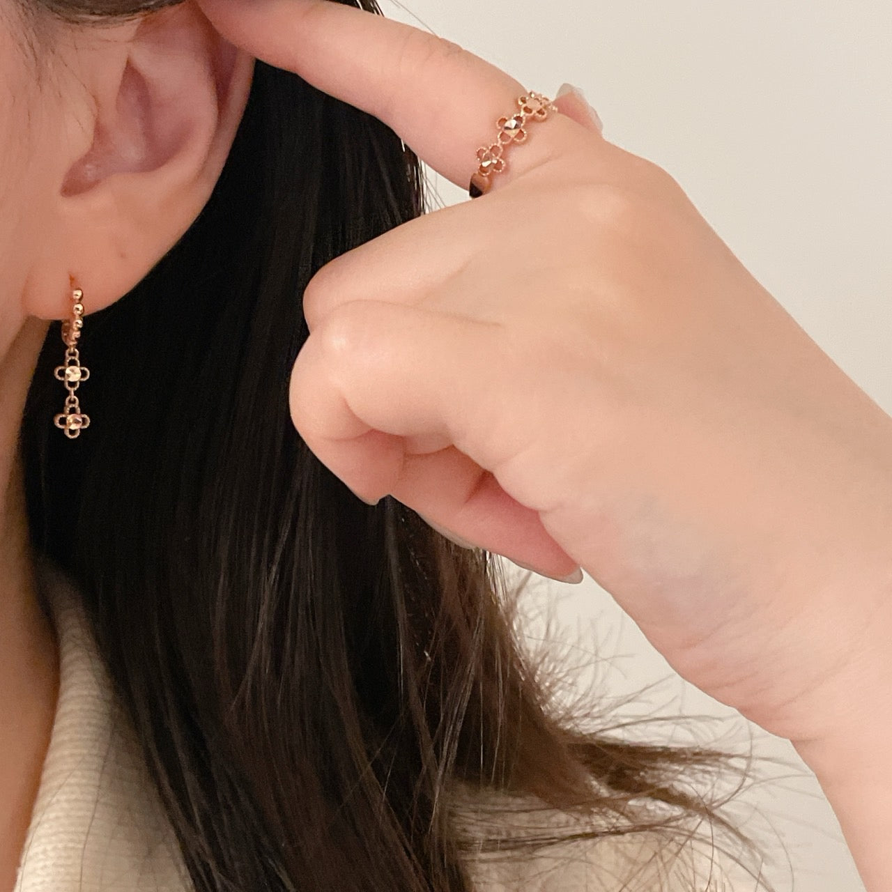 Flower Dangle Earrings