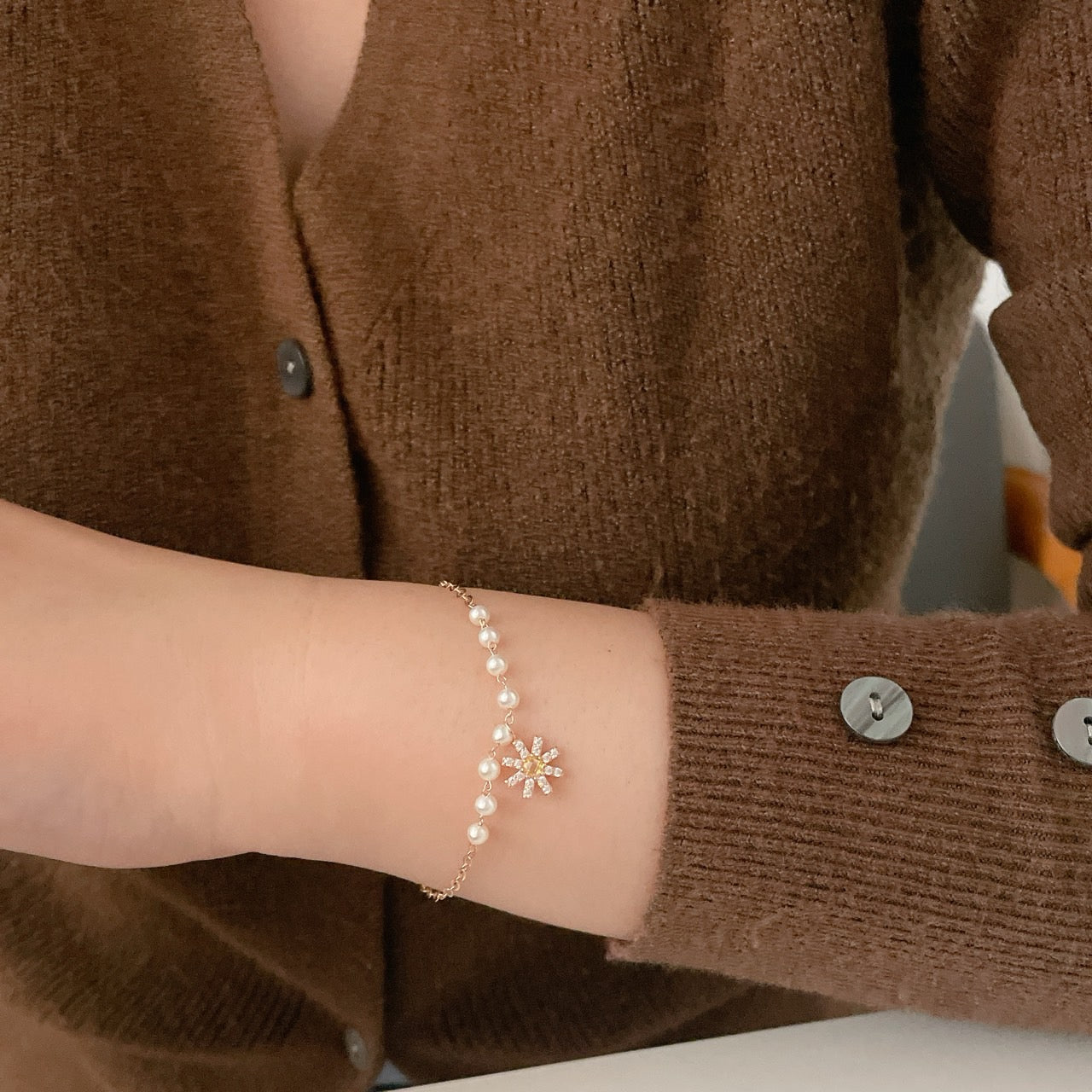 Pearl Flower Bracelet