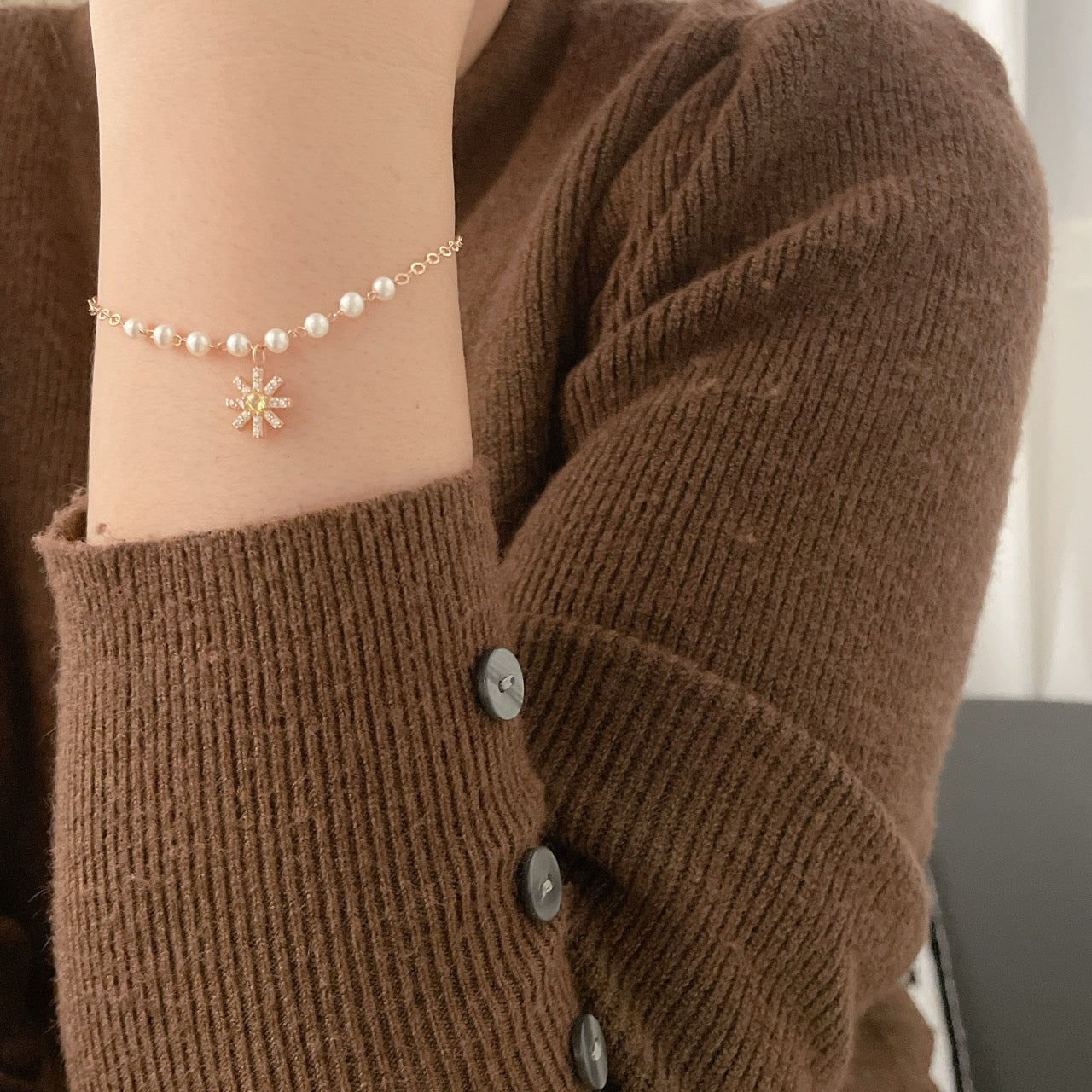 Pearl Flower Bracelet