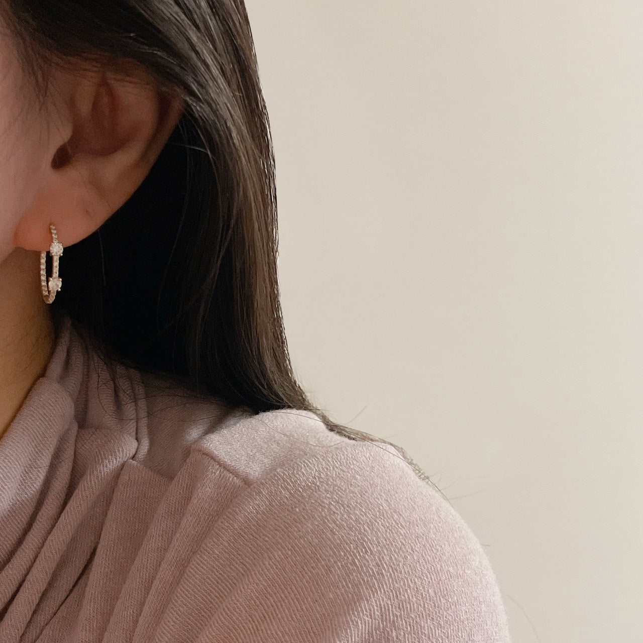 CZ Hoop Earrings