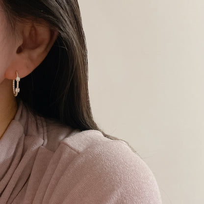 CZ Hoop Earrings
