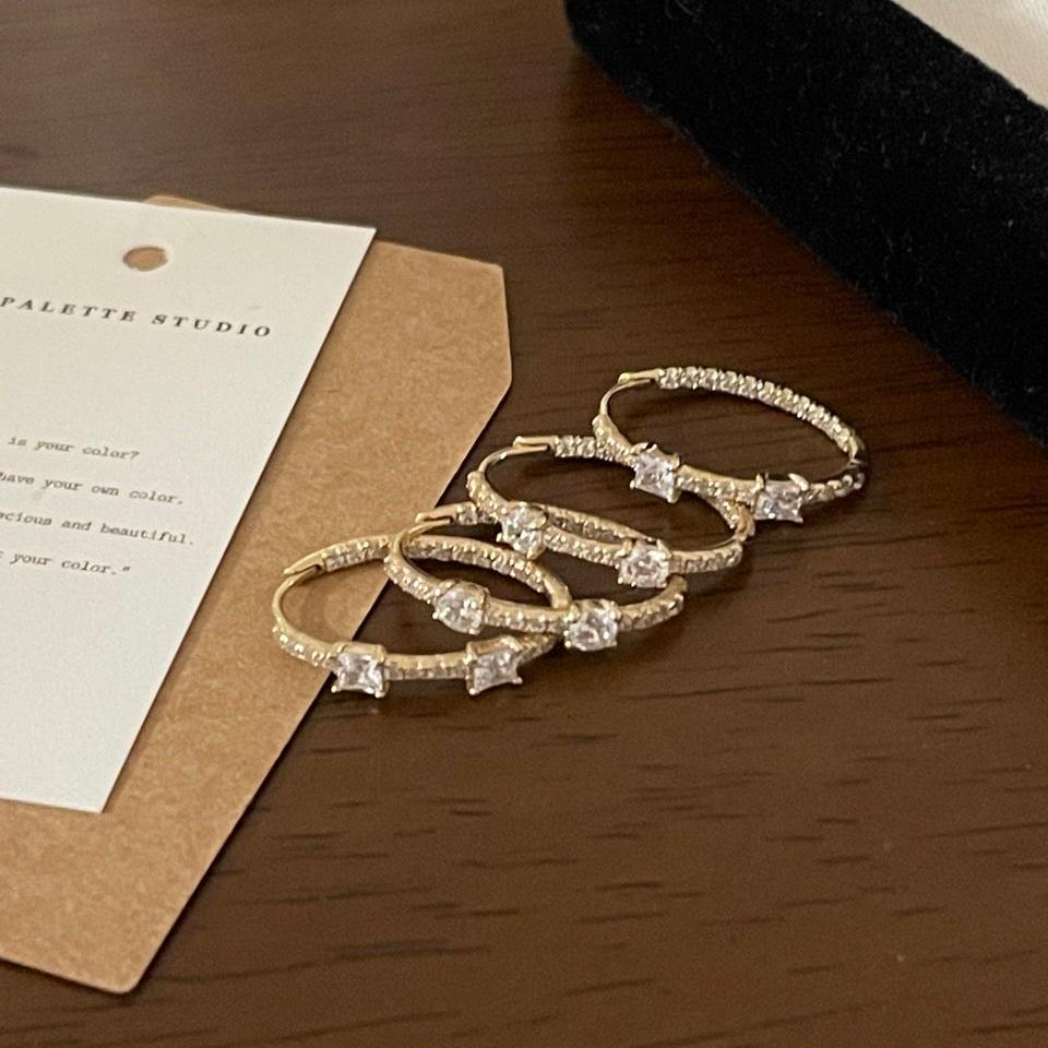 CZ Hoop Earrings