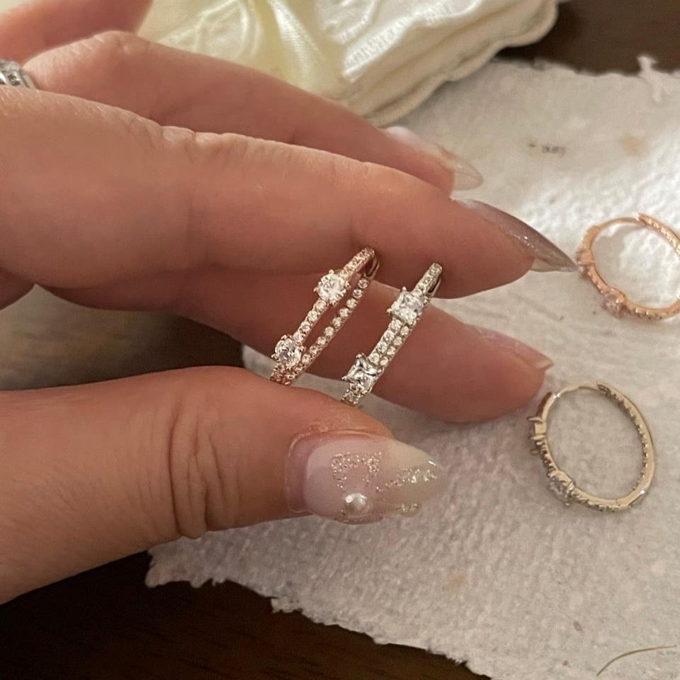CZ Hoop Earrings