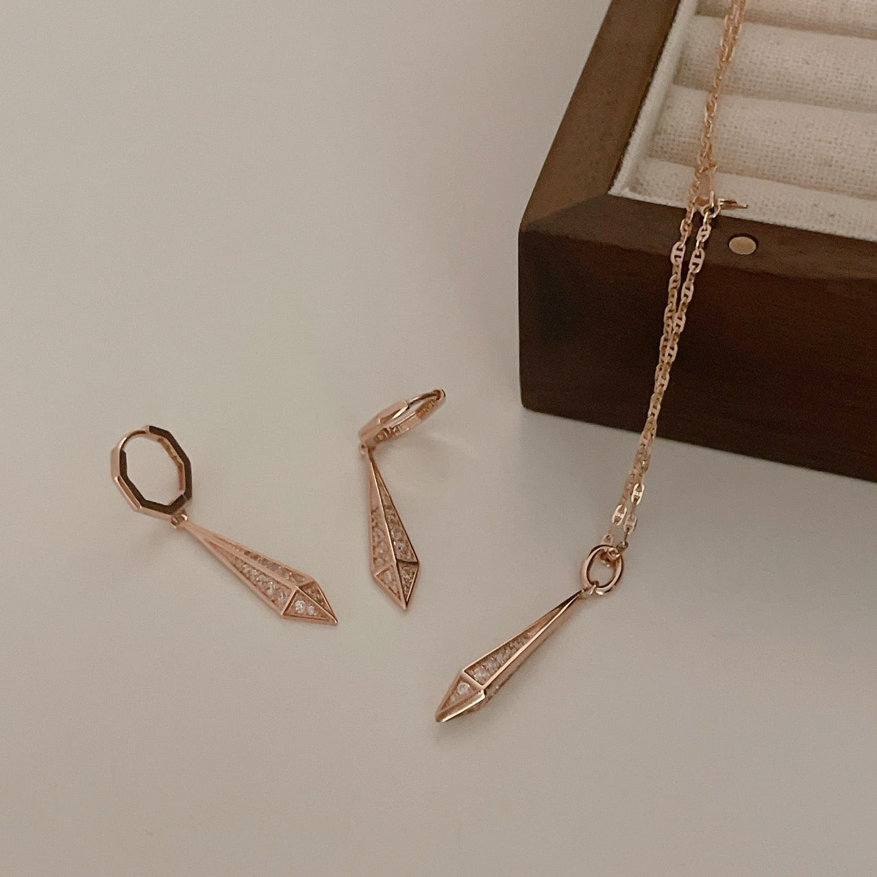 Triangle Dangle Earrings