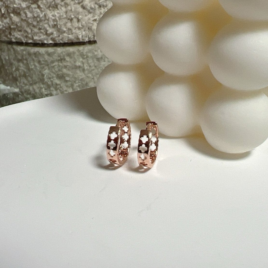 Clover Hoop Earrings