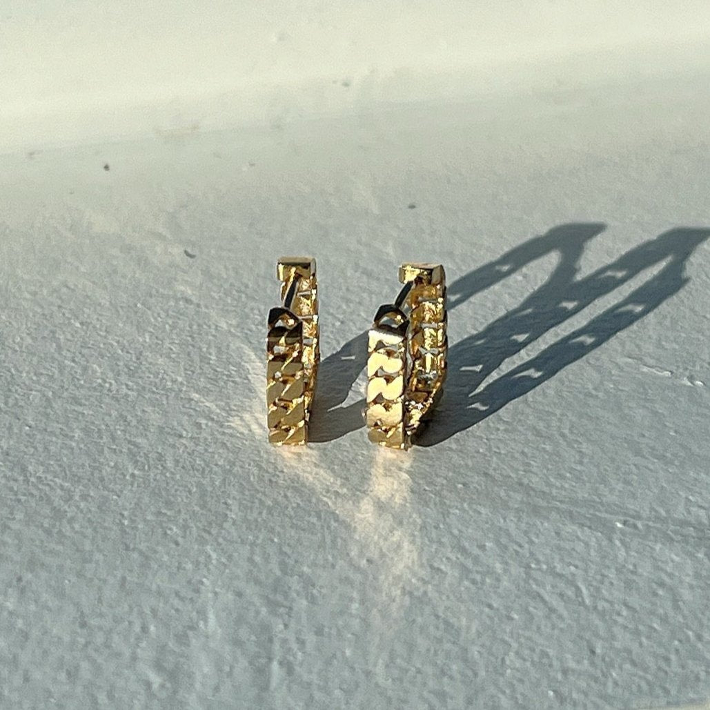 Cuban Link Chain Earrings