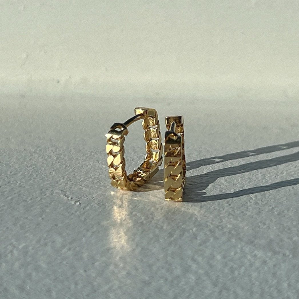 Cuban Link Chain Earrings