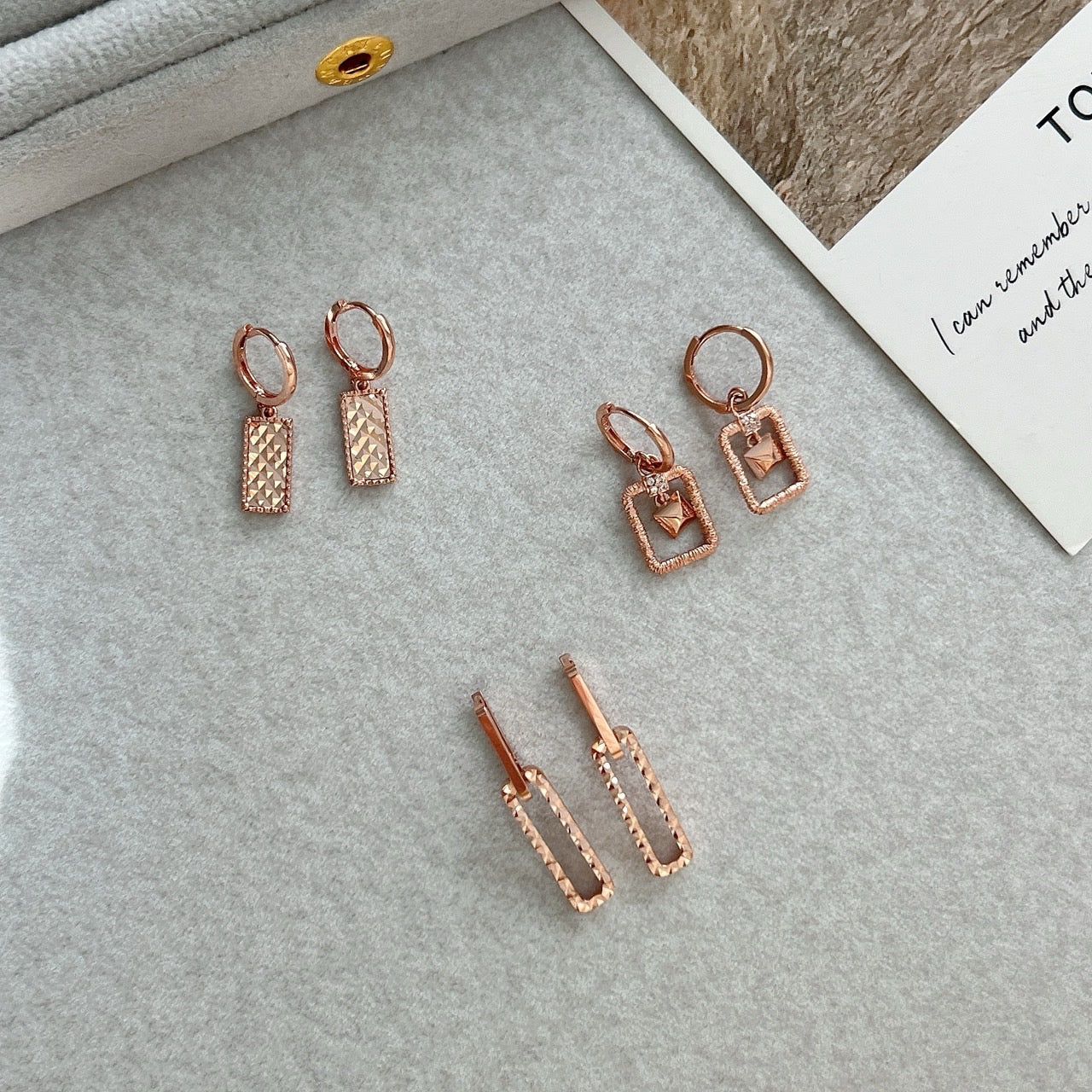 Rectangle Drop Earrings