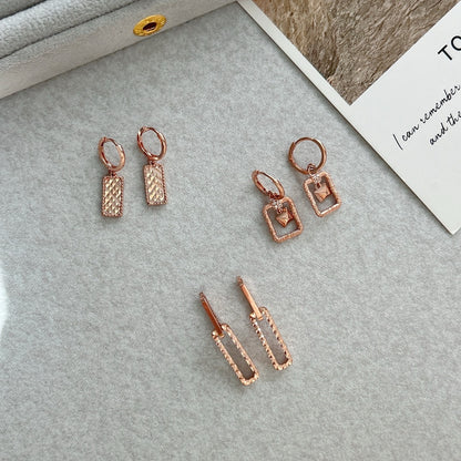Rectangle Drop Earrings