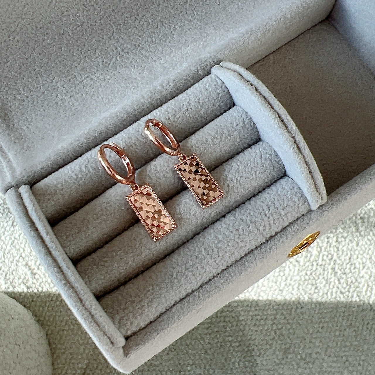 Rectangle Drop Earrings