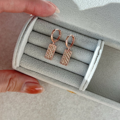 Rectangle Drop Earrings