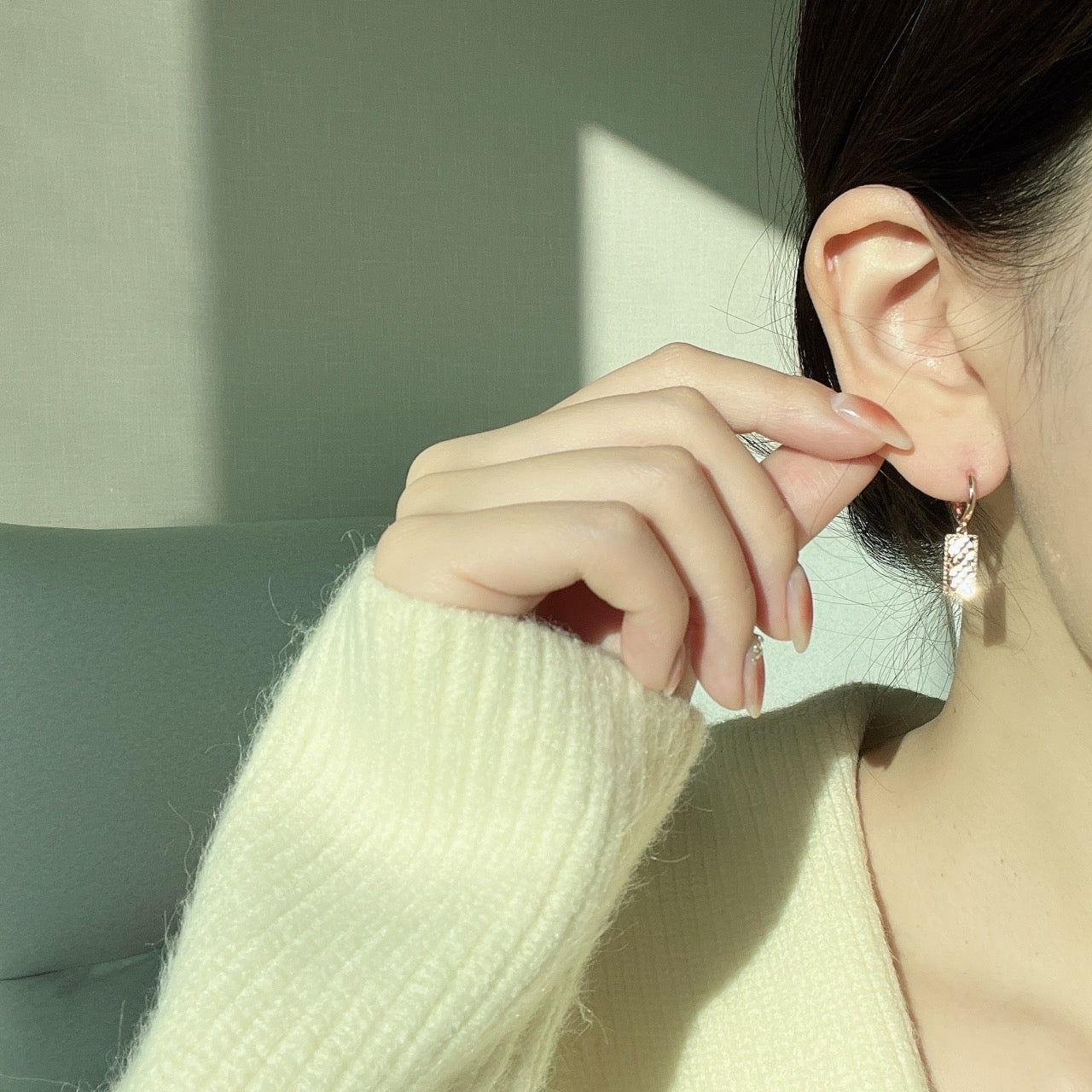 Rectangle Drop Earrings