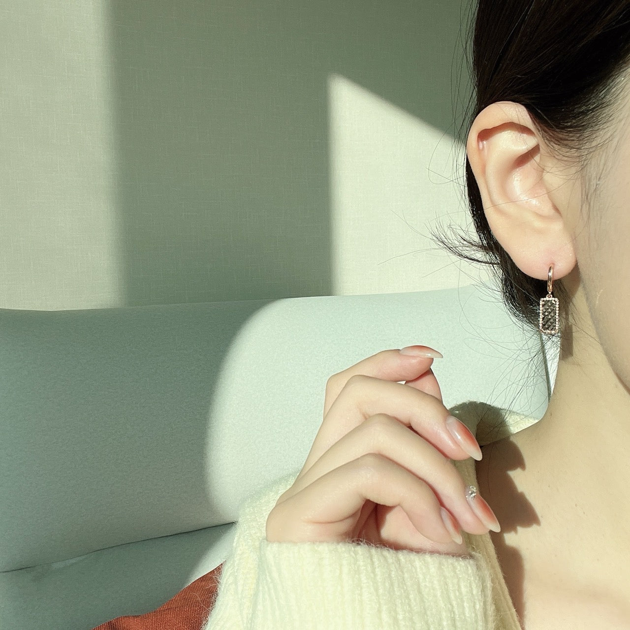 Rectangle Drop Earrings