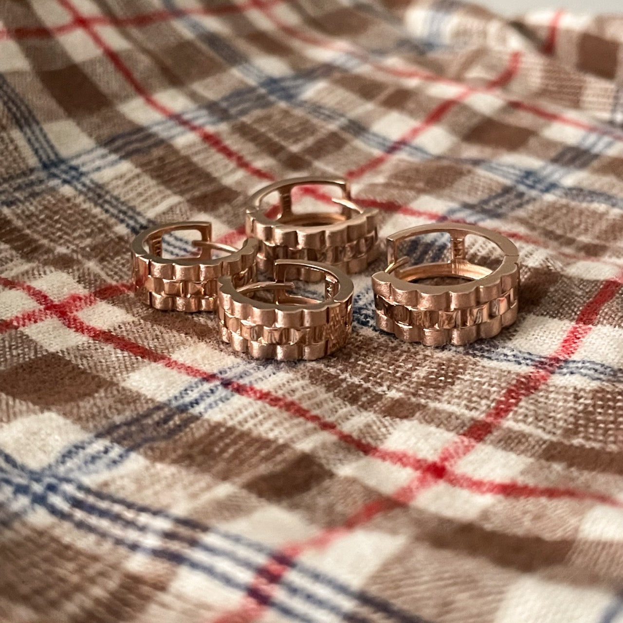 Watch Band Hoop Earrings