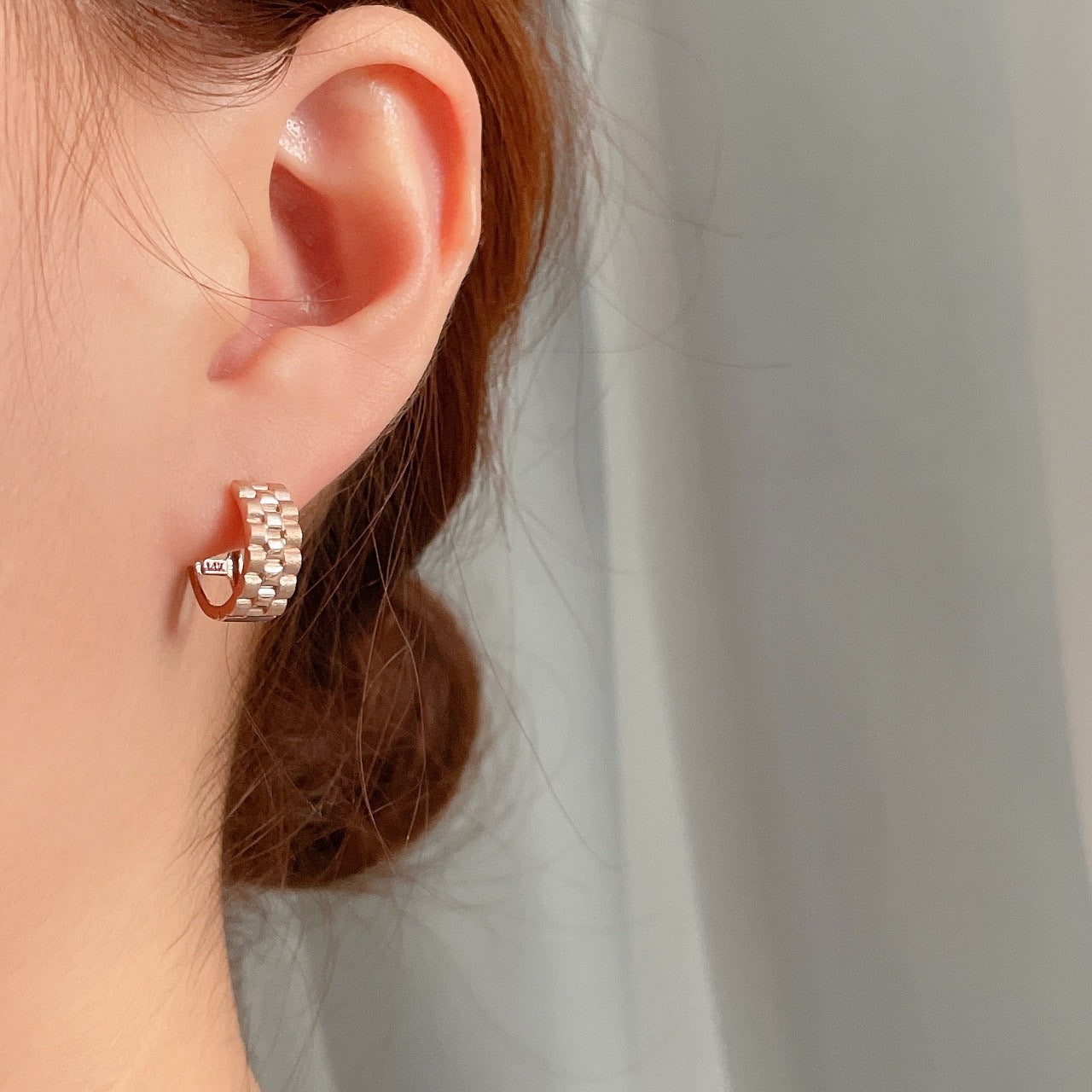 Watch Band Hoop Earrings