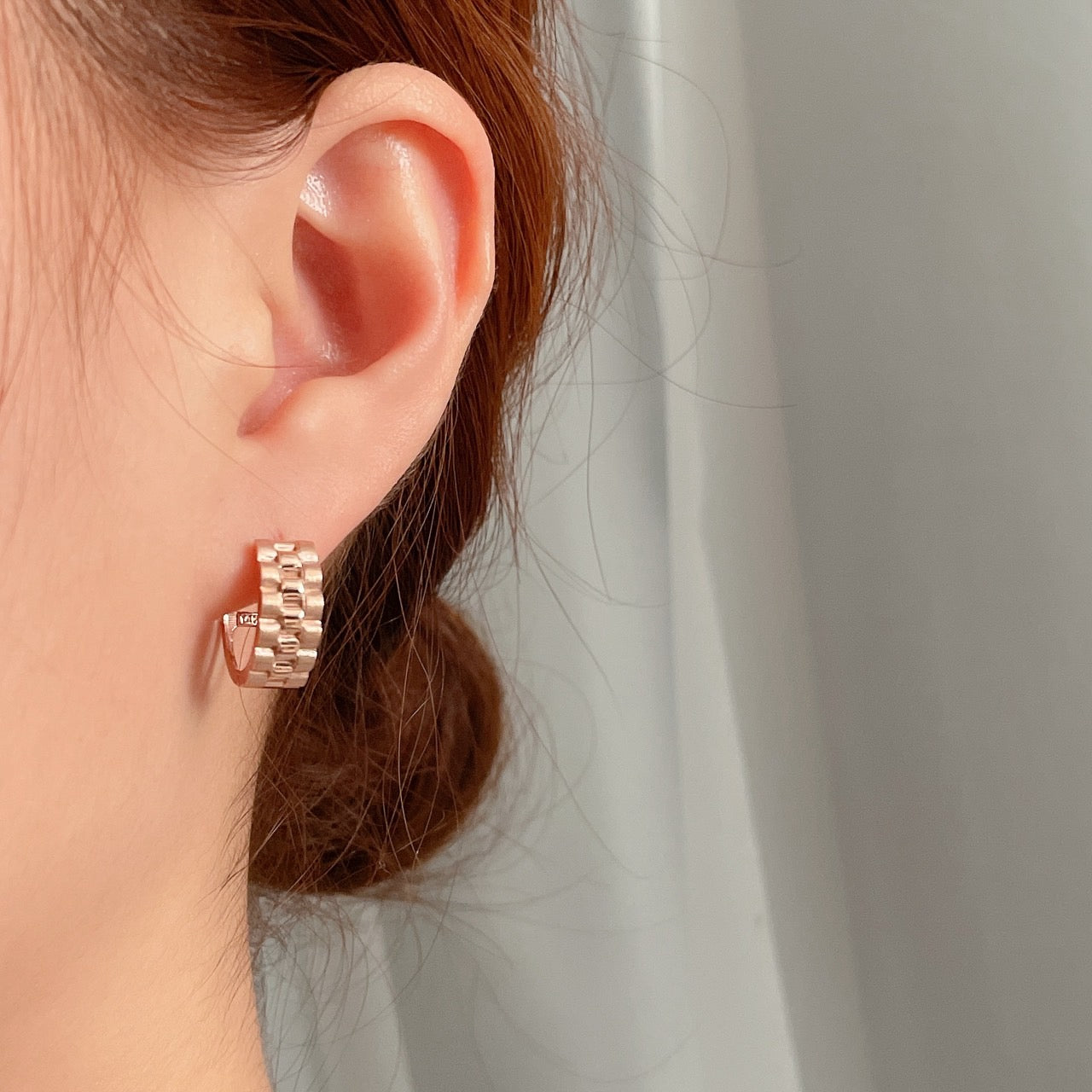 Watch Band Hoop Earrings