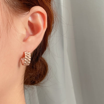 Watch Band Hoop Earrings