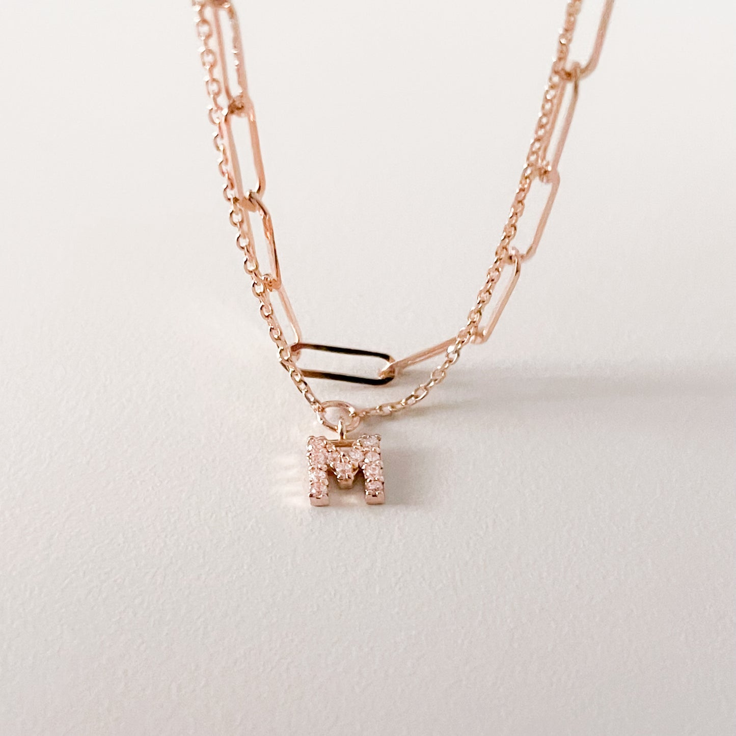 Initial Double Chain Bracelet