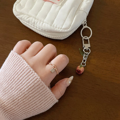 Square Charm Ring