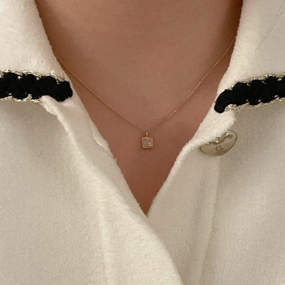 Square Charm Necklace