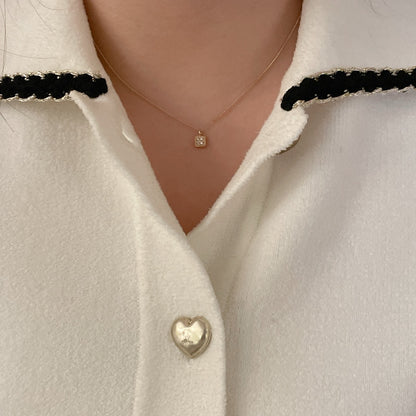 Square Charm Necklace