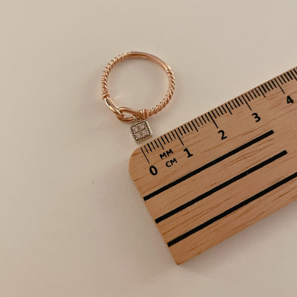 Square Charm Ring