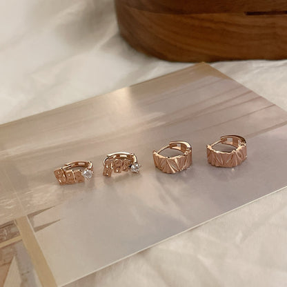 Textured  Hoop Earrings