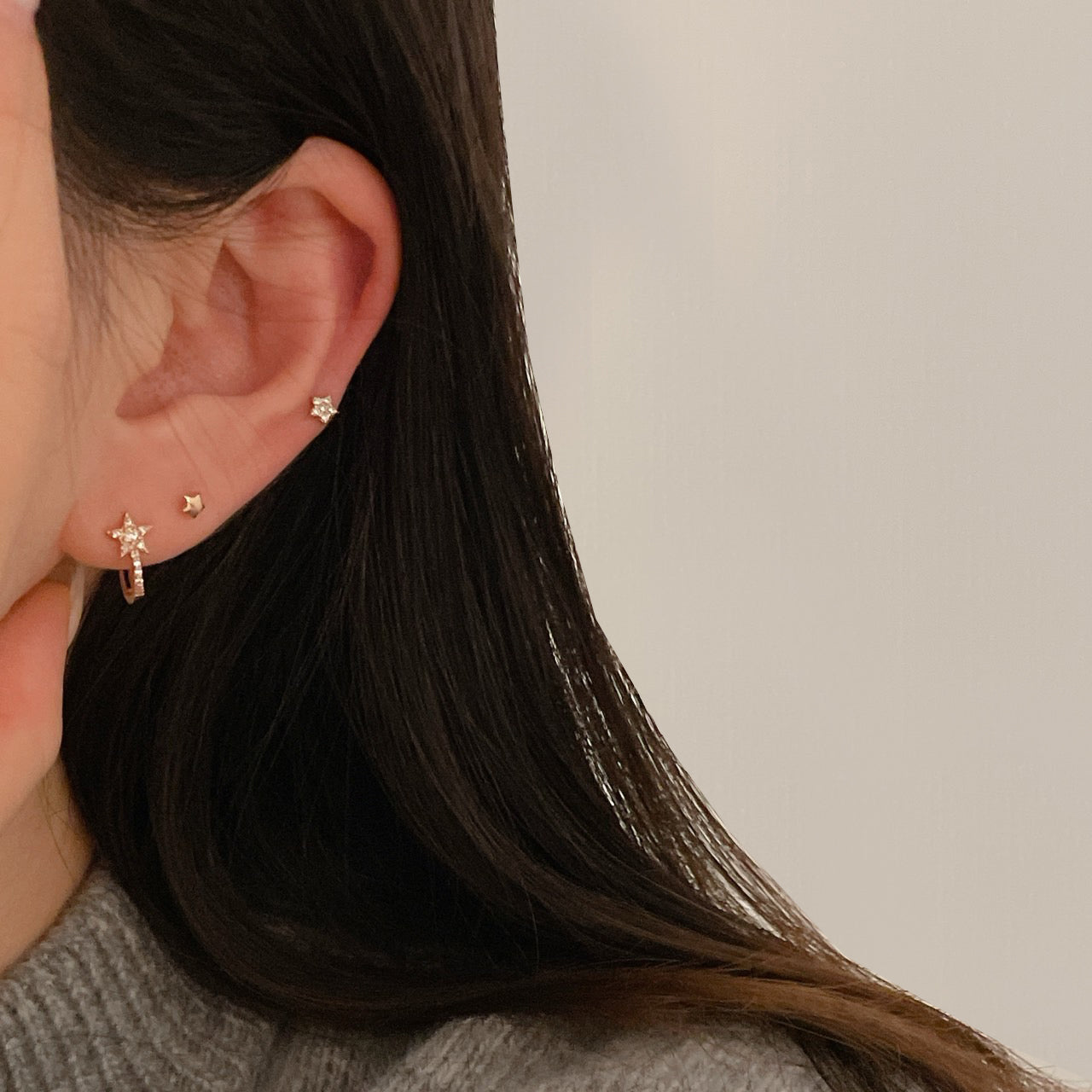 Star Earrings & Piercing