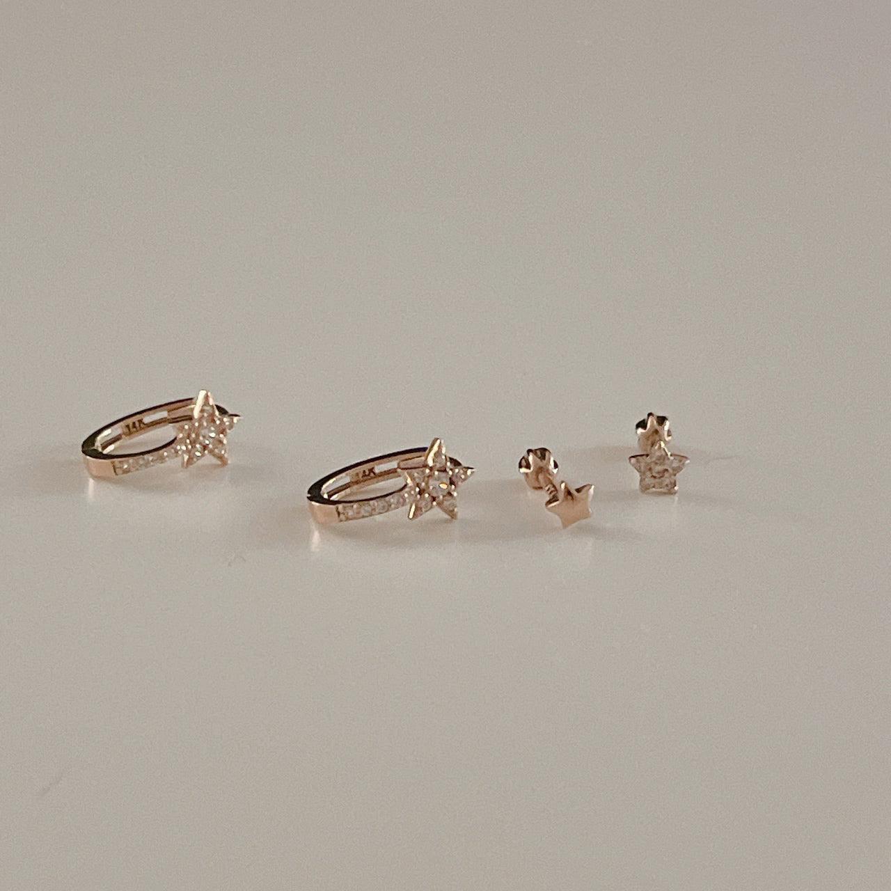 Star Earrings & Piercing