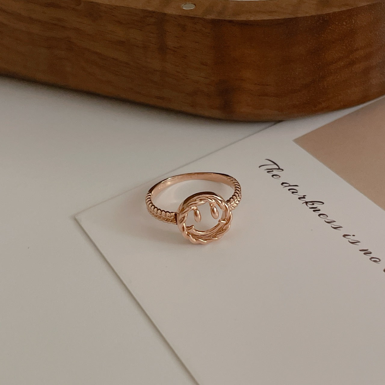Happy Face Ring Side View image
